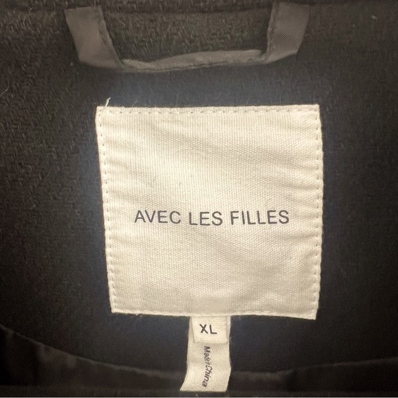 Avec Les Filles Double-Breasted Tailored Coat pea coat size XL - Picture 9 of 11